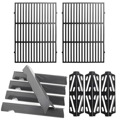 Grill Grate Flavorizer Bar Heat Deflector Replacement Parts for Weber Genesis II 300 Series, Weber Genesis ii E/S/SE-310 ii E/S-315 ii E/S-325 ii E/S-330 ii E/S/SE-335 ii S-345, 66095 66802 66032