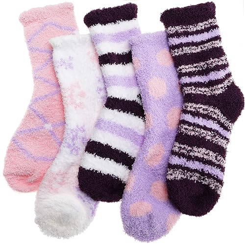 Image of Anlisim Fuzzy Socks for Women, Soft Comfy Cozy Fluffy Thick Winter Warm Fleece Slipper Socks