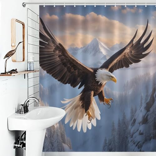 Rideau de douche polyester imperméable 152x183cm lavable Aigle - 6