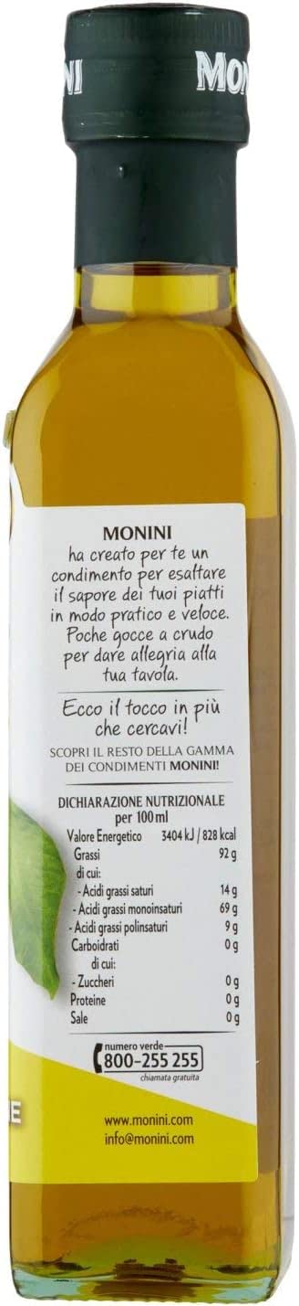 Lot de 6 épices Monini à base d'huile d'olive extra vierge au goût citron 250 ml + polpa italien gourmet 400 g