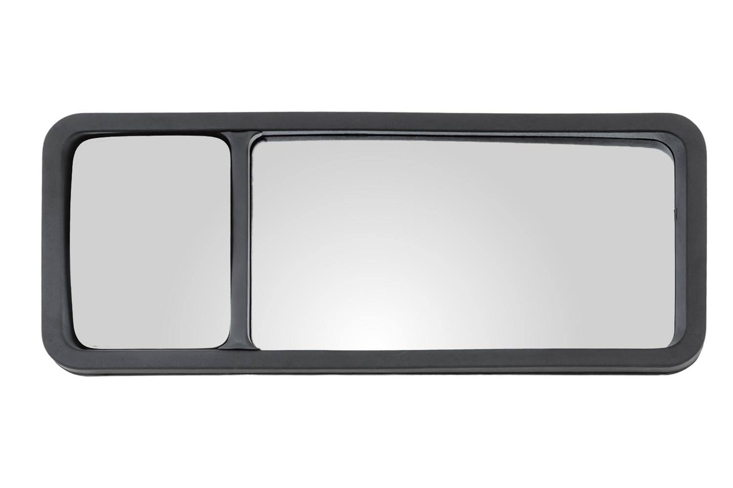 Plastex Seitenspiegel 390x157mm für Traktor und Baumaschinen, Panorama-Aussenspiegel mit 14-22mm Montagedurchmesser für links und rechts, robuster Schlepperspiegel
