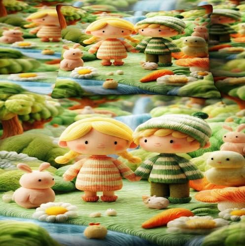 Image of Home Sizzler 7D Digital Print Kids Special Animated Character Soft Microfiber Double Bedsheet with 2 Pillow Covers, 300TC