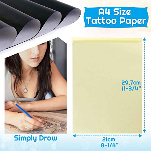 38 Sheets Tattoo Transfer Paper, Stencil Paper for Tattooing, 8 1/4\" x 11 3/4\"