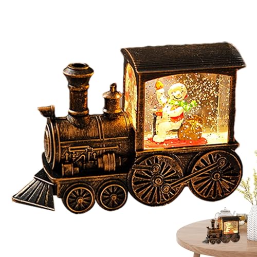 Globo de Nieve con Tren, Linterna de Purpurina de Navidad, Globo de Nieve