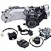 4-Stroke 150CC GY6 Engine, Single Cylinder Engine Motor Car Scooter Complete Engine Motor Air Cooled CVT Auto Clutch Motor Long Case Moped Scooter Engine Motor Dirt Bike ATV