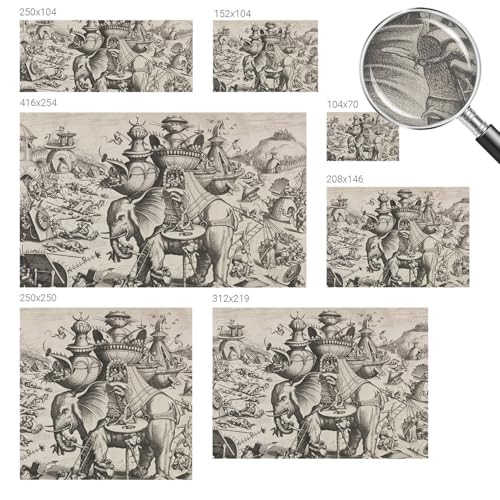 Décor mural adhésif de haute qualité Tulup Une bataille grotesque 104x70 - 6