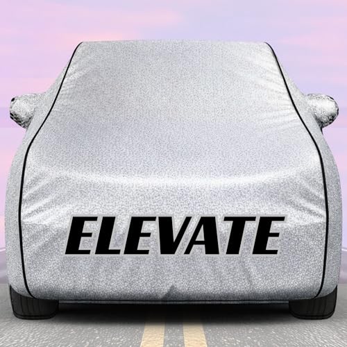 Image of Kings of Cover New Silver 100% Waterproof Elevate Car Cover | Polyester Car Body Cover for Rain & Sun | UV Protection, Dustproof, Scratch Resistant, Windproof, Heat Resistant, Custom Fit