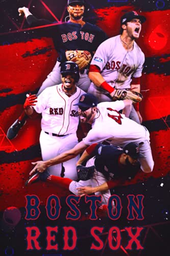 Boston Red Sox Notebook: Cute College Wide Ruled Journal Notebook for School Students, Teen Boys and Girls, Kids, Women for Creative Writing ... (Boston Red Sox Composition Notebooks)