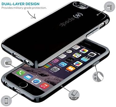 iPhone 6S Case and iPhone 6 Case by Speck Products, CandyShell Protective Case, Black/Jay Blue