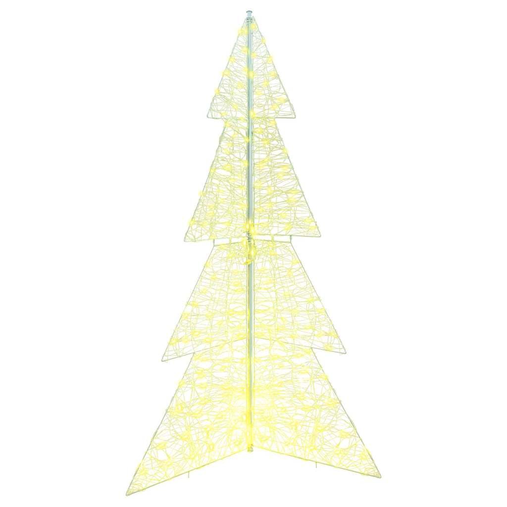 Choinka akrylowa 180 cm z 240 diodami LED, ciepła biel, zasilana przez USB, nowoczesna jodła, do wewnątrz i na zewnątrz, świąteczna dekoracja, przytulna atmosfera