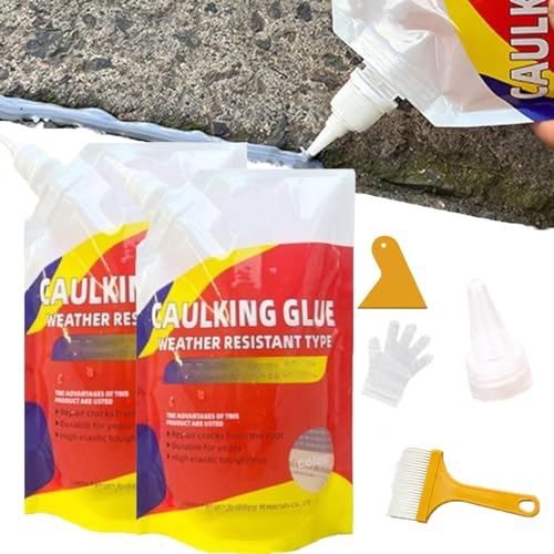 Pegamento sellador impermeable para grietas de concreto 2 piezas miniatura 1