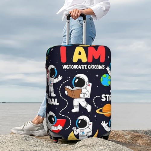 Brave Space Astronauts Suitcase Cover Fashion Luggage Covers Anti-Scratch Elastic Lightweight Protector For Travel Outdoor Small4