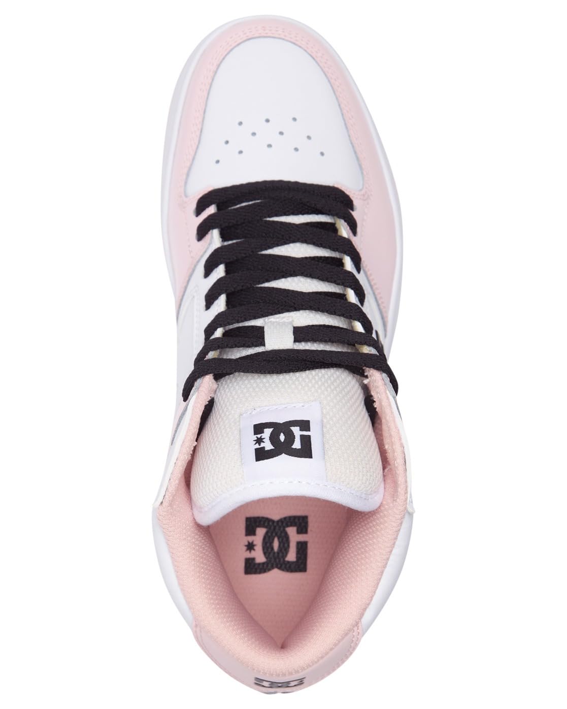 DC Shoes Manteca 4 Mid - Chaussures Mid Top en Cuir - Femme - 36 - Rose.