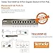 Tenda Network TEG1009P-EI 9Port Gigabit Desktop Switch with 8Port PoE Electronic Consumer Electronics