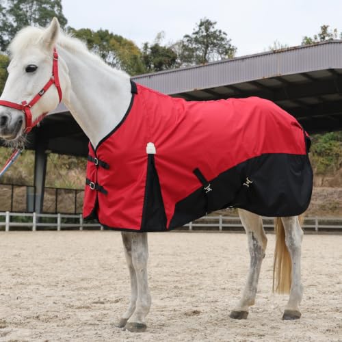 Image of BARN & STABLE 600D Ripstop Lightweight Horse Turnout Sheet No Fill,Water-Resistant & Breathable Horse Blanket for Spring and Mild Weather, with Anti-Rub Fleece Withers