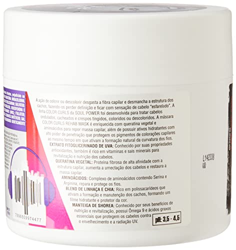 Máscara de Reabilitação Color Curls Rehab Mask, Soul Power