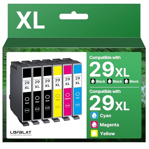 29XL Druckerpatronen Kompatibel für Epson 29 29XL für Epson XP-342 XP-352 XP-245 XP-452 XP-235 XP-455 XP-332 XP-445 XP-432 XP-335 XP-442 XP-435 Druckerpatronen (6er-Pack)