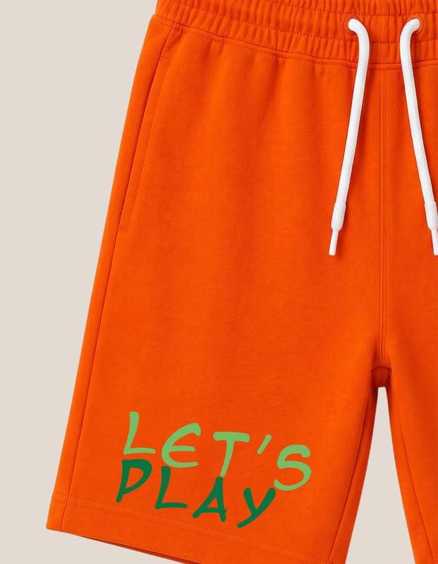 Image of Nusyl Solid & Printed Cotton Blend Shorts for Boys | Comfortable Casual Shorts | Soft Breathable Fabric with Elastic Waistband | Relaxed Fit | 2-16 Years | Multiple Colors