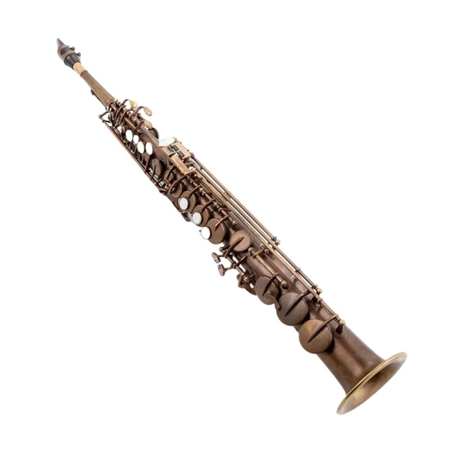 Sassofono Saxophone Dritto In Ottone Sib Modello Di Incisione Per Strumento A Fiato Sassofono