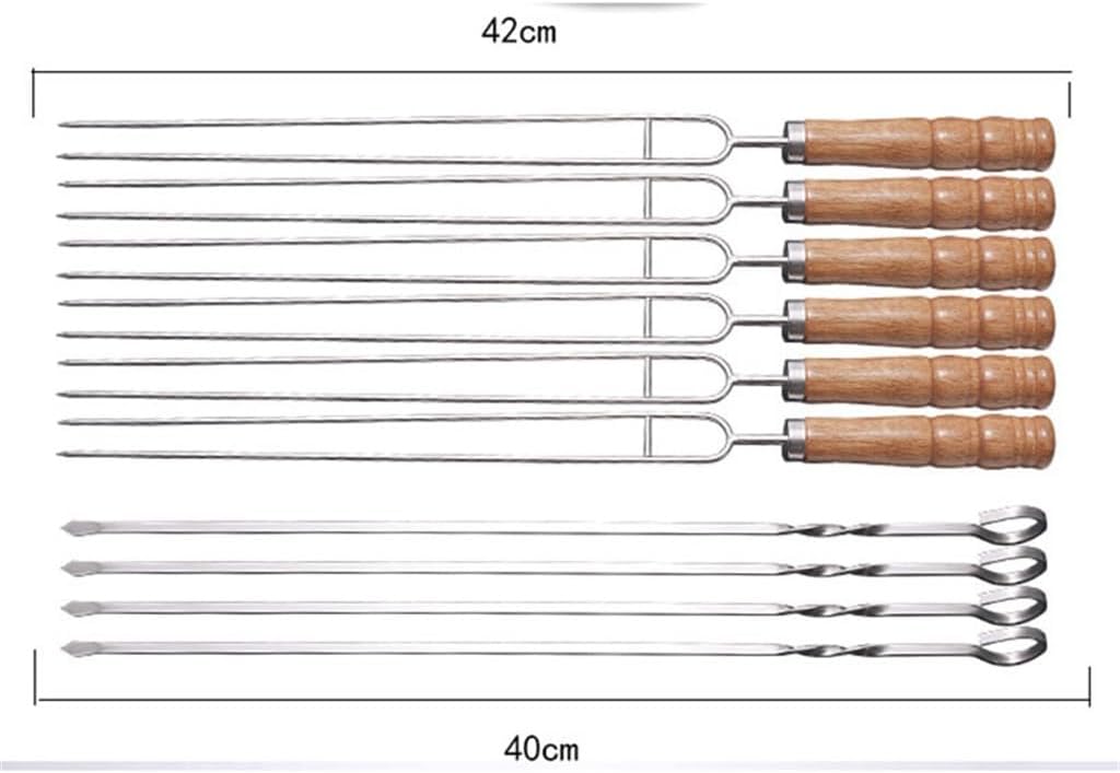 Outdoor Barbecue Fork Stainless Steel Skewer Tool Set