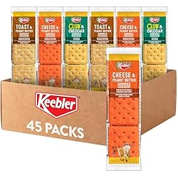Keebler Sandwich Crackers, Lunch Snacks, Variety Pack (45 Packs)