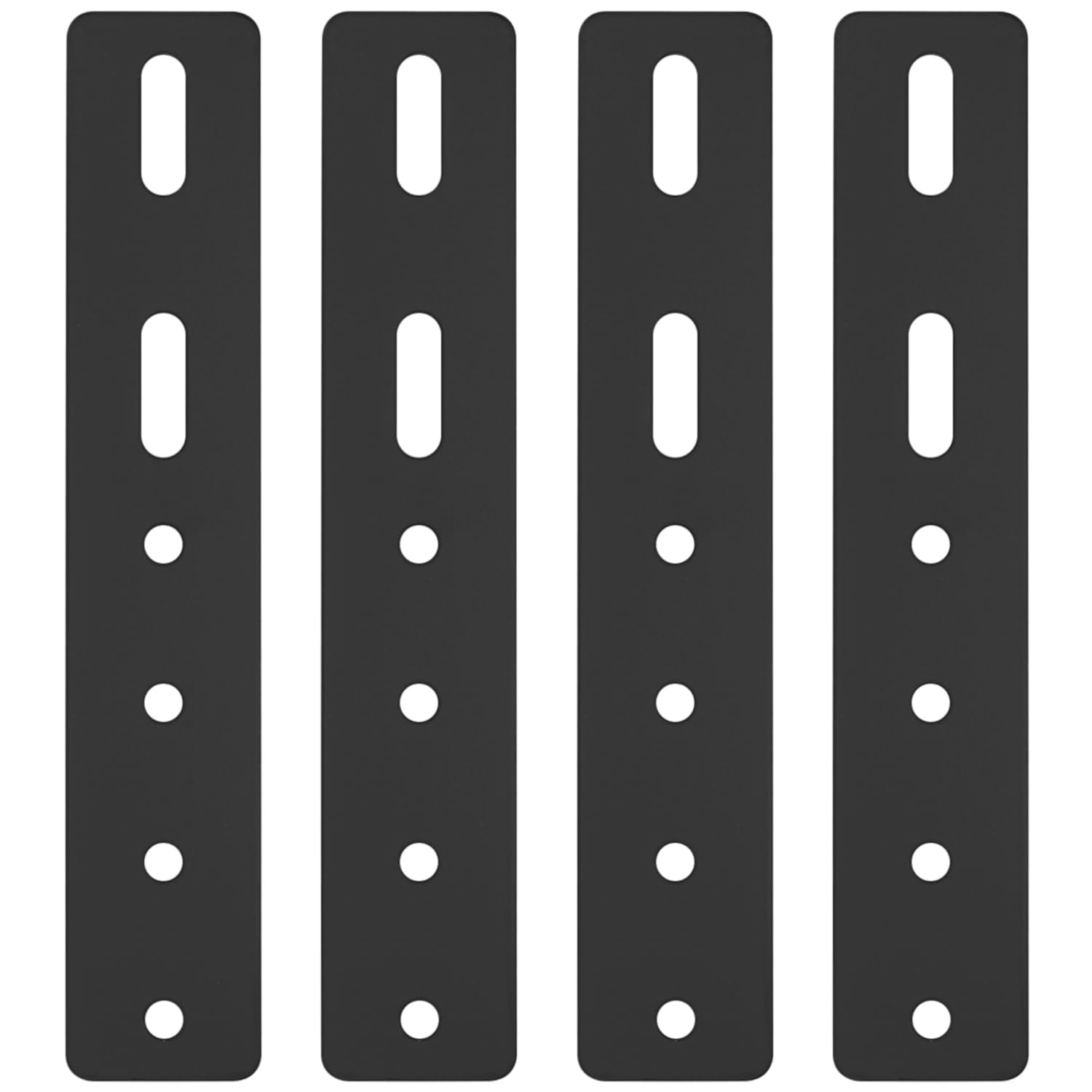 Wytrzymałe perforowane wsporniki, 4 otwory i 2 gniazda, metalowe płyty naprawcze do naprawy drewna, 7,87 x 1,4, 200 x 36 mm, 4 szt