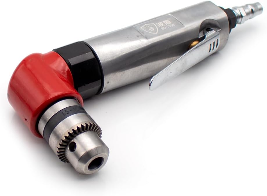 High-Torque 90-Degree Elbow Drill Pneumatic L-Type Drill 1.5-10MM Clamping Range Powerful Hole Punching Machine 2500RPM