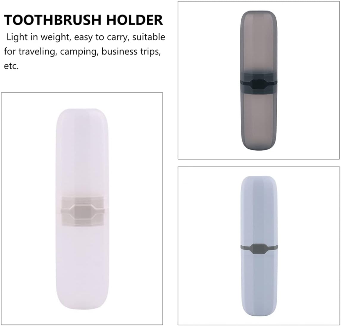 4 Pcs Portable Toothbrush and Toothpaste Storage Boxes Assorted Color Toothbrush Holders for Travel Camping and Daily Use Ideal for Electric and Standard