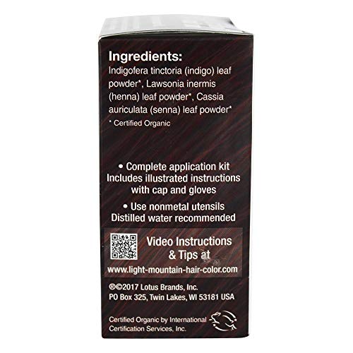 LIGHT MOUNTAIN Hair Color Hair Color Dark Chocolate, 0.02 Pound - Thumbnail 3