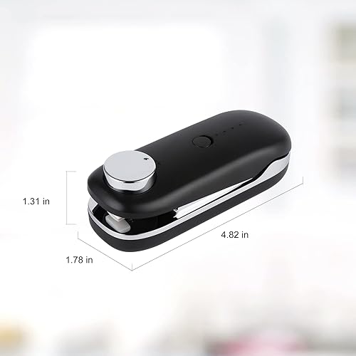 Miniatura 2 de Mini bolsa selladora térmica Gadgets para el hogar Bolsa de plástico resellador de mano sellador al vacío para galletas, sellador de bolsas portátil