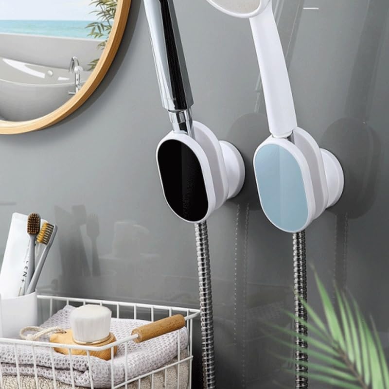 Shower Arm Bracket Adjustable Holder Suction Cup Fixator for No Drilling Installation Bathroom Base