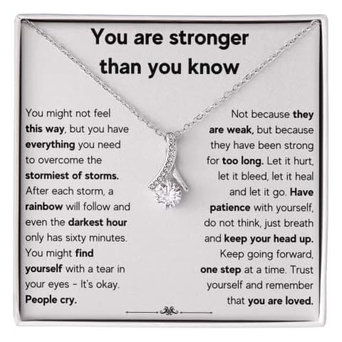 FG Family Gift Mall Get Well Soon Gifts For Women, Encouragement Gifts For Women, Stainless Steel, Cubic Zirconia Cover