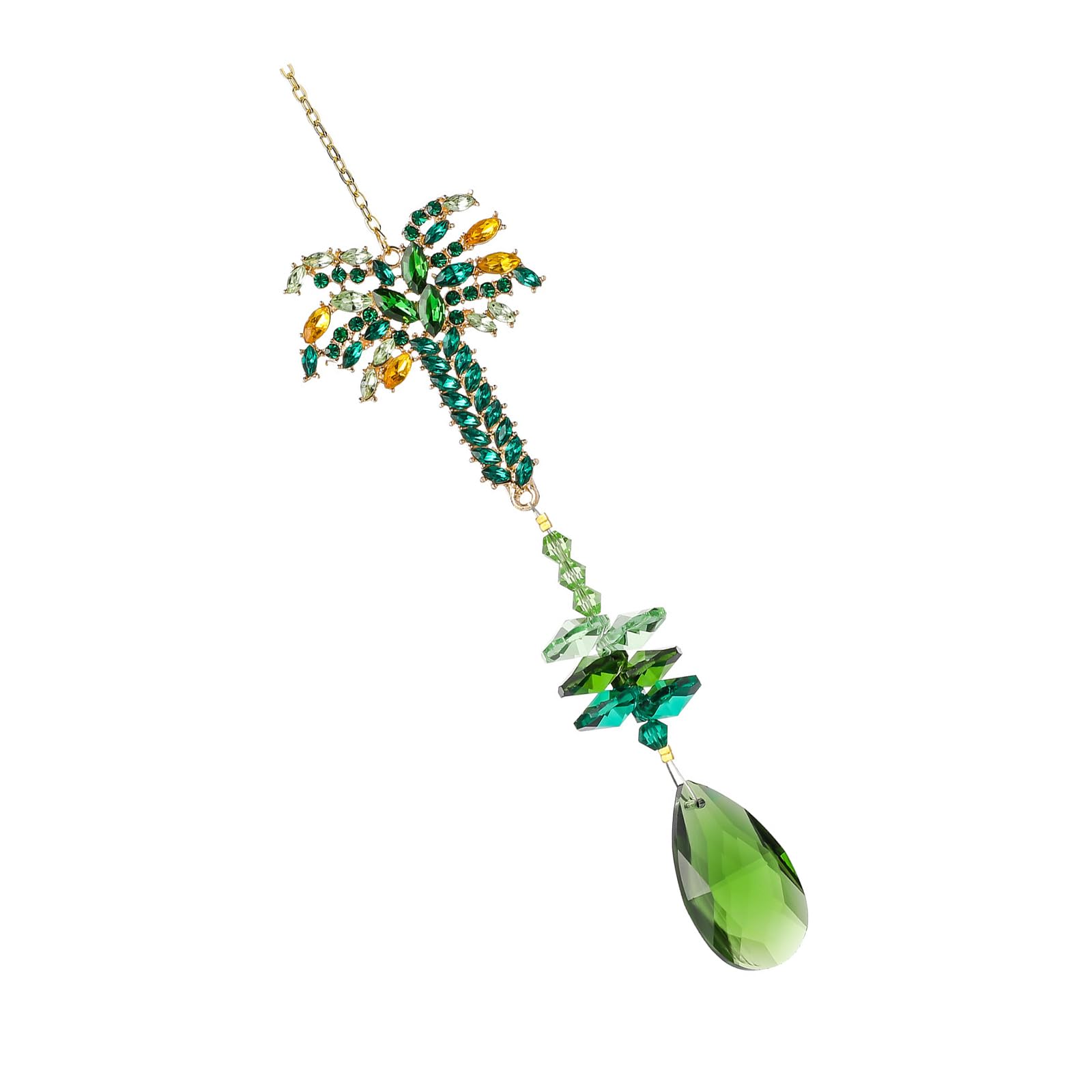 Kalttoy Hanging Crystals Prism Rainbows Maker for Window Sun Catchers Colorful Crystals Suncatchers with Chain Pendant Ornament Crystal Suncatchers Window Hanging