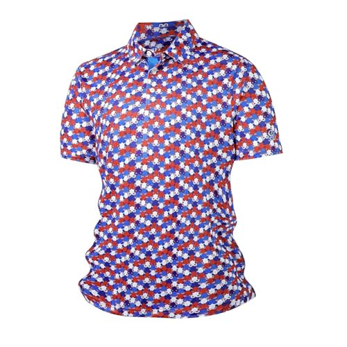Polo de golf séchage rapide respirant grand taille chemisette col V homme