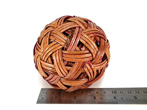 perfect2desire Rattan Ball Sepak Takraw Sport Kick Ball Rattan Wood Hademade Handcraft Style Antique - Image 3