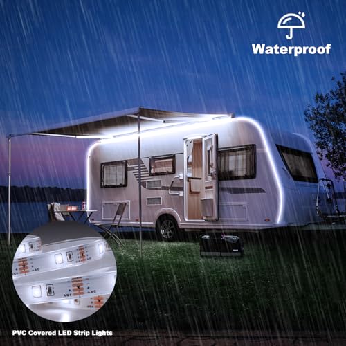 Image of echosari 150 LED Strip Lights Battery Operated 16.4Ft Waterproof Strip Lights (Pack of 2)
