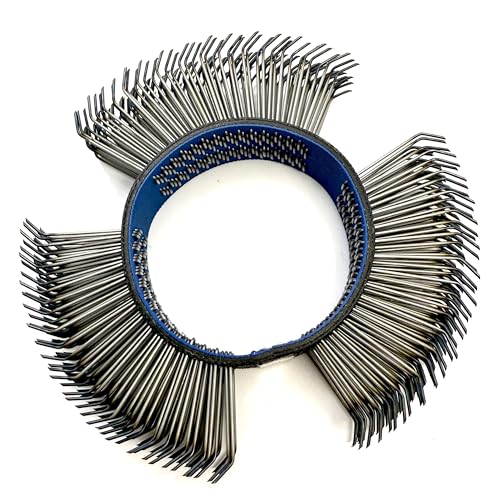 Image of Abrasive Wire Wheel for Surface Blaster, Bristle Blasting Belt | 1 PCS, 0.7mm Carbon Spring Steel Quenched, 23mm Coarse Wire Wheel, Metal Blaster Wheels, Fast Rust, Paint, Corrosion Removal
