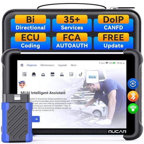 MUCAR 892BT AI-Assisted Bidirectional Scan Tool, Full System OBD2 Scanner, Bi-Directional OBD2...