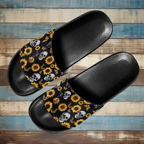 Non Slip Slide Sandals for Women Men, Open Toe House Comfy Flat Slides Slipper for Bathroom Beach4