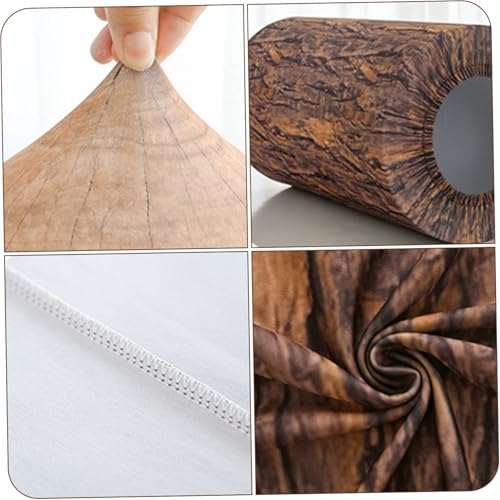 Couvertures de cylindre souche d'arbre déco extensible sans pli pour fête - 4