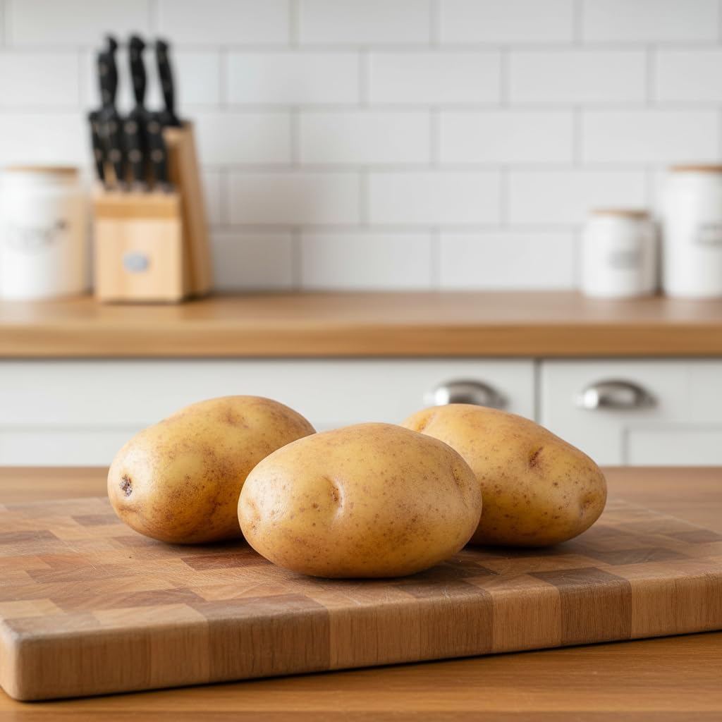4 Pcs Realistic Artificial Potatoes with Mud, Life-Like Fake Vegetable Models for Kitchen Decor, Farmhouse Style Photography Props, Harvest Festival Ornaments for Home and Display