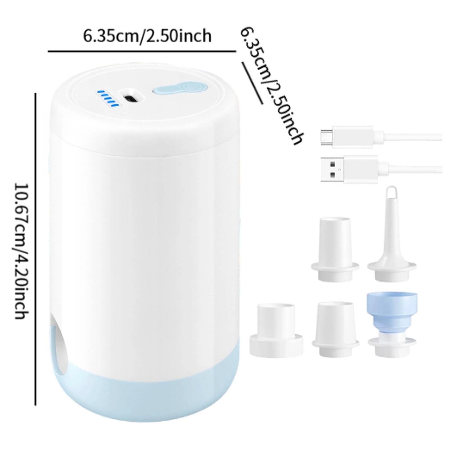 Sharplace Bomba de Aire Eléctrica, Inflador Y Desinflador, Multifuncional, para Uso Doméstico Y Exterior.