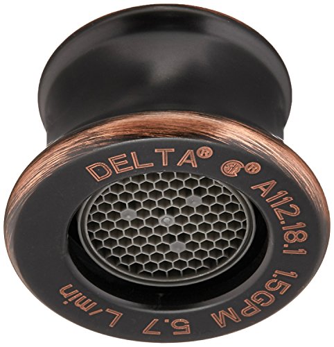 Aerator Delta Porter de bronce reduce salpicaduras en cocina 2