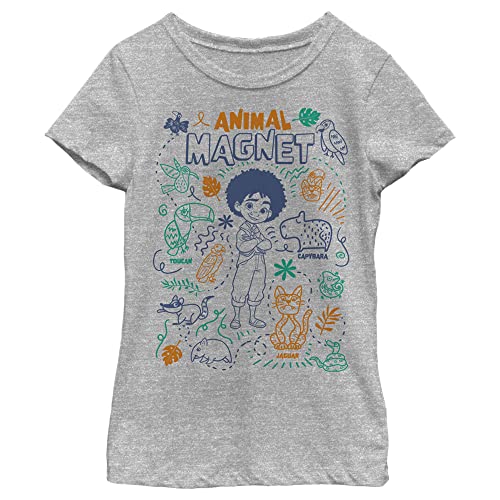 Disney Pixar Encanto Antonio Animal Magnet Girls Heather T-Shirt