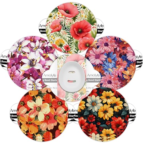 Amolyfe Dexcom G7 �I�[�o�[�p�b�` �h�� 10���p�b�N Dexcom Stelo �I�[�o�[�p�b�` �n�[�h�L���b�v�t�� �ʋC�� ��×p�S���p�b�` Dexcom G7�Z���T�[�p 10���Ԃ�CGM�ی� (�g���s�J���t���[����)