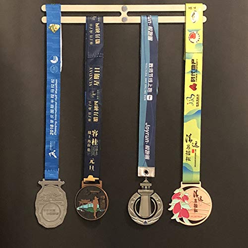 ZHXY Medallero Colgador de medallas Medal Hanger Medal Rack Continue Running Runner's Medal Hanger Medal Display Stand Trophy Holder para Maratón,Correr,Carrera,medallas Deportivas