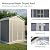 Aoxun 6x8 FT Outdoor Storage Shed, Garden Resin Shed with Floor and Window for Patio, Lawn, Plastic Outdoor Storage with Lockable Door for Bike, Tools, Garbage Can, Grey