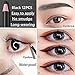 Go Ho 12 PCS Black Eyebrow Eyeliner Pencils,Sweatproof Eyebrow Pencil,Long-lasting Nice Color Eye Brow Gel Pen Makeup Brow Tint Sticks（Black）