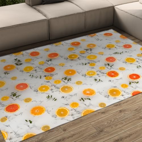 Tapis moderne antidérapant et lavable à texture légère pour paillasson de salon