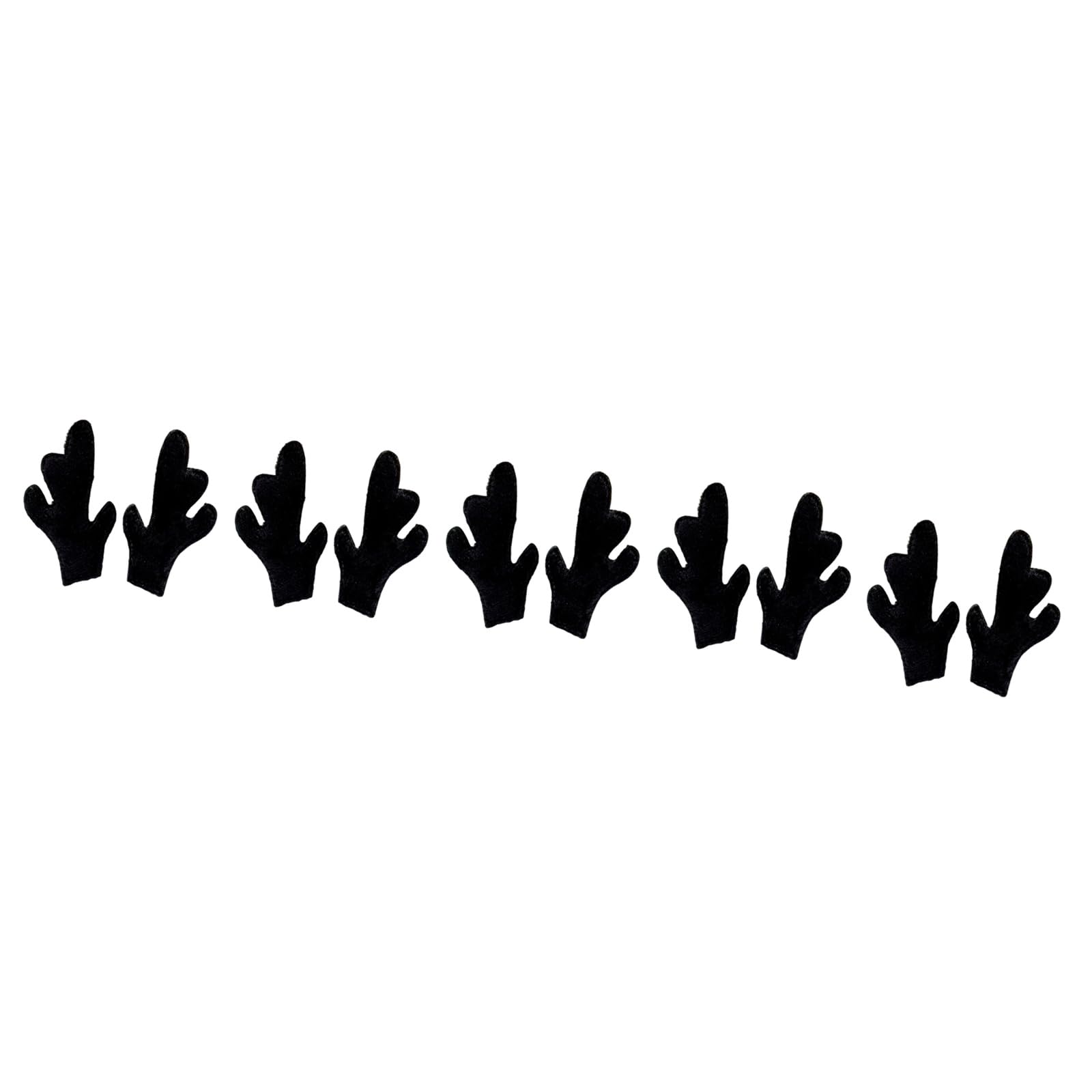 Tsophreniq 10Pcs Soft Plush Embossed Deer Horn Headband Crafting Supplies for Christmas Costume Decoration Accessories Deer Horn Hair Accessory Set